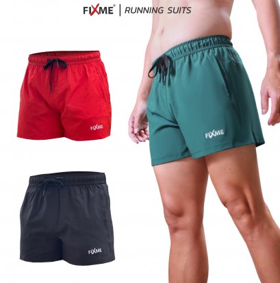 (ทรงโปร) กางเกงวิ่งขาสั้น 4นิ้ว กางเกงวิ่ง  เบา มีซับใน  แห้งไว Fixme